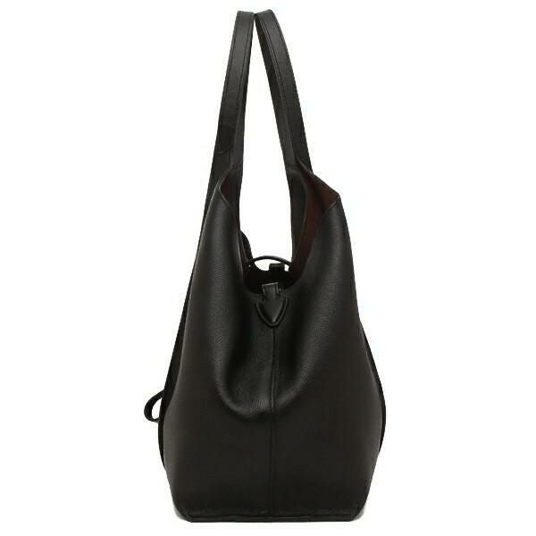 トッズ トートバッグ Tタイムレス スモール ロゴ ブラック レディース