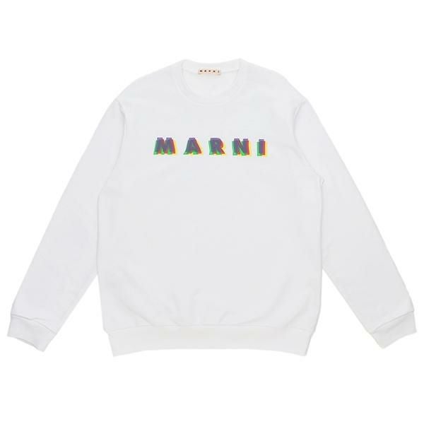 マルニ 子供服 RAINBOWロゴ クルーネック スウェットシャツ 大人も可