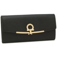 サルヴァトーレフェラガモ 長財布 ガンチーノクリップ ブラック レディース Salvatore Ferragamo 22D150 0683312
