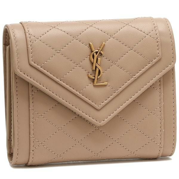 YSL 財布⭐︎ CASSANDRE wallet in lambskin in Grey & Silver | Saint Laurent