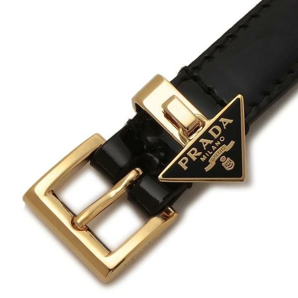 プラダ ベルト トライアングルロゴ ブラック レディース PRADA 1CC499