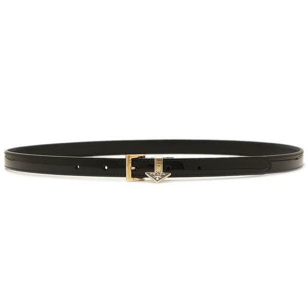 プラダ ベルト トライアングルロゴ ブラック レディース PRADA 1CC499