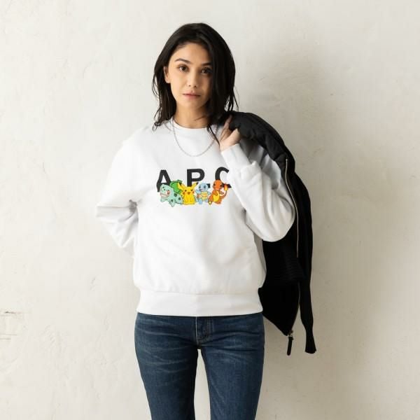 アーペーセー パーカー フーディー ポケモン グレー メンズ APC COGVF