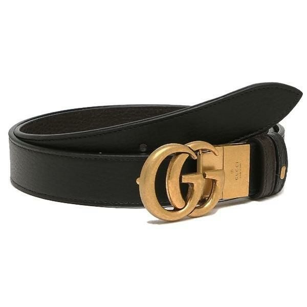 グッチ ベルト ダブルG ブラック ブラウン メンズ GUCCI 643847 CAO2T
