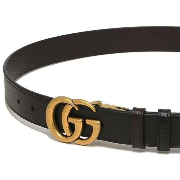 Gucci ダブルG ベルト ダブルG スリムベルト ・ブラック レザー | GUCCI公式
