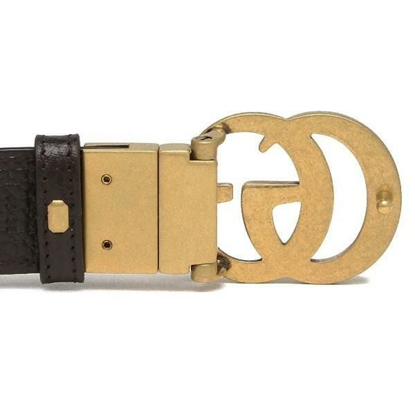 グッチ ベルト ダブルG ブラック ブラウン メンズ GUCCI 643847 CAO2T