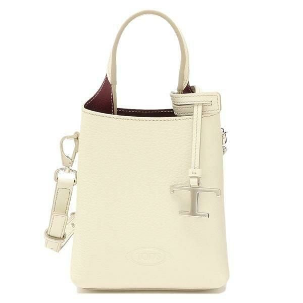 *-*ホワイト ハンドバッグ*-*~~~ KBF（ケービーエフ） ハンドバッグ チャーム付きワイドボックスBAG