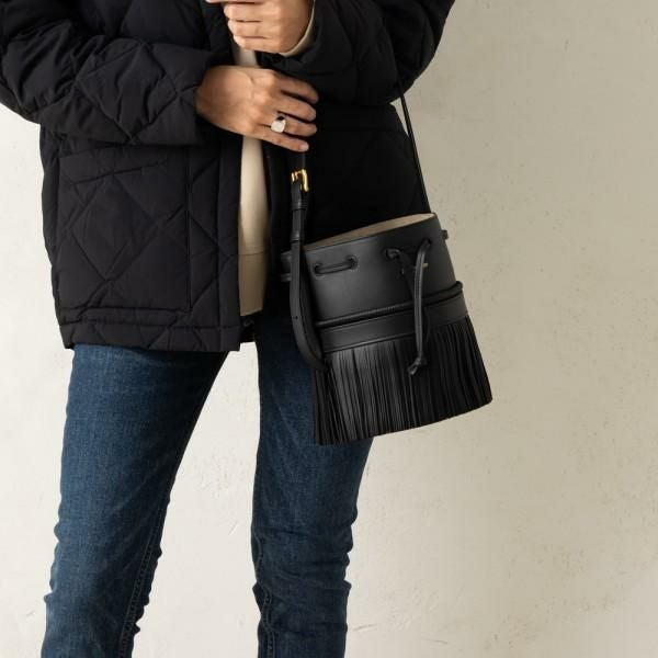 J&amp;M DAVIDSON / ジェイアンドエムデヴィッドソン | カーニバル ショルダーバッグ | L | ブラック | レディース J&M Davidson（J＆Mデヴィッドソン） ジェイアンドエムデヴィッドソン