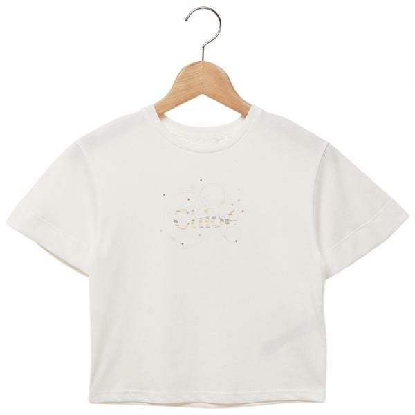 クロエ 子供服 Tシャツ カットソー ホワイト ガールズ CHLOE C20111