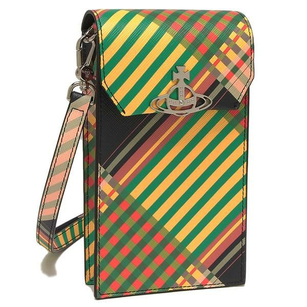 ヴィヴィアン ウエストウッド VIVIENNE WESTWOOD ショルダーバッグ スマホケース タータンチェック クロスボディ スマホショルダー ポシェット 53030019U L0057 Vivienne Westwood（ヴィヴィアンウエストウッド） バッグ ショルダー