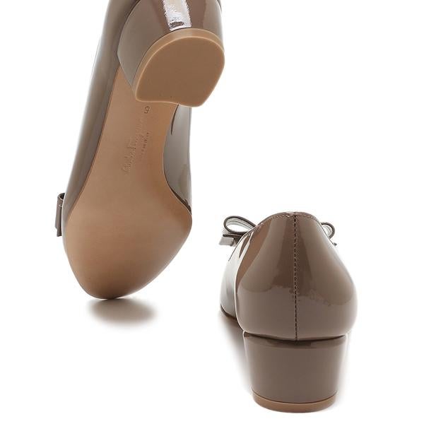 フェラガモ　ブラウン　パンプス23.5 フェラガモ パンプス ヴァラ ブラウン レディース Salvatore Ferragamo
