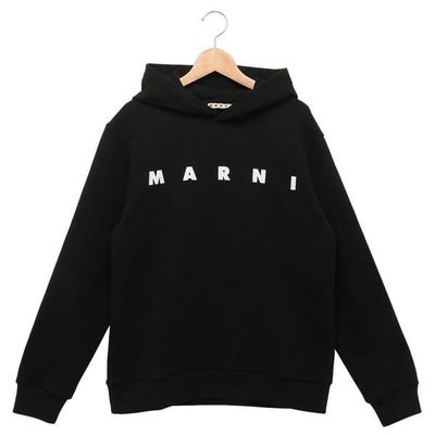 マルニ パーカー フーディー 子供服 ブラック ガールズ MARNI M01156