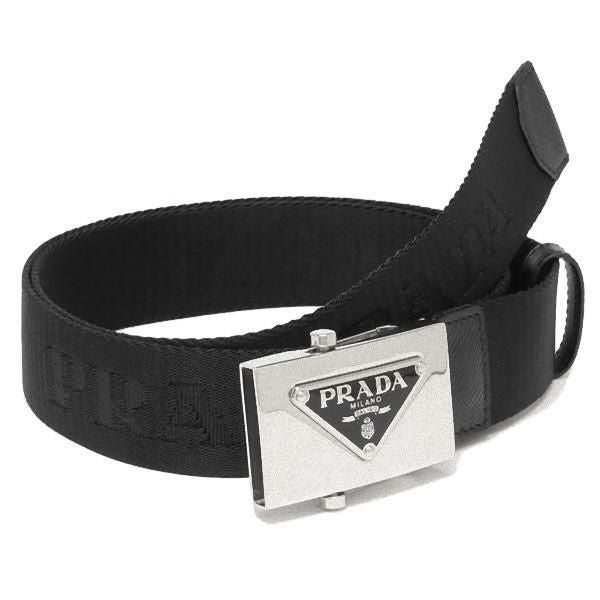 プラダ ベルト トライアングルロゴ ブラック メンズ PRADA 2CN085 2DKF プラダ ベルト トライアングルロゴ ブラック メンズ PRADA 2CN085 2DKF