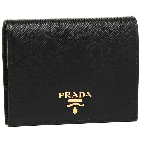 プラダ 折財布 レディース PRADA 1MV204 QWA F0002 ブラック | AXES
