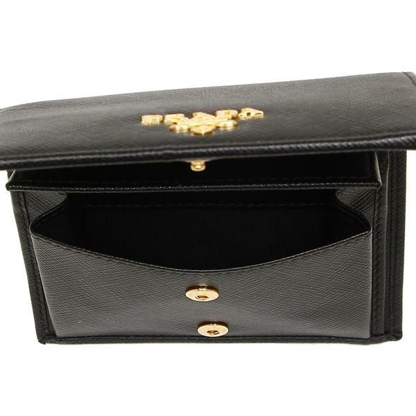 プラダ 折財布 レディース PRADA 1MV204 QWA F0002 ブラック | AXES