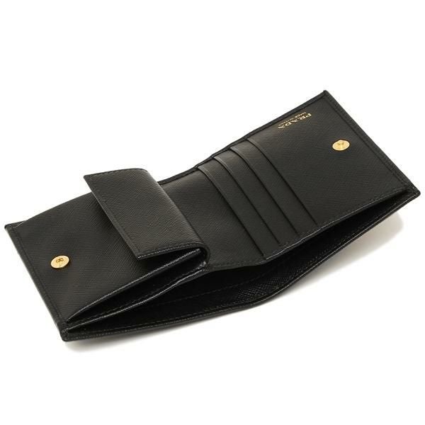 プラダ 折財布 レディース PRADA 1MV204 QWA F0002 ブラック | AXES