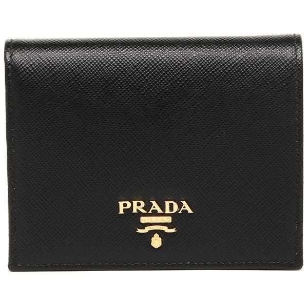 プラダ 折財布 レディース PRADA 1MV204 QWA F0002 ブラック | AXES