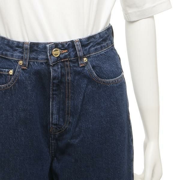 ガニー パンツ ネイビー レディース GANNI J1640 568 | AXES