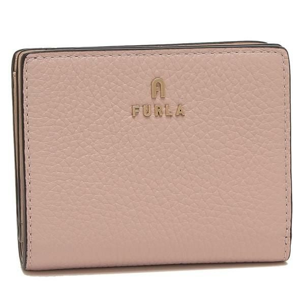 FURLA ピンクベージュ 二つ折り財布　カメリア　美品 フルラ 二つ折り財布 カメリア ピンク レディース FURLA WP00314