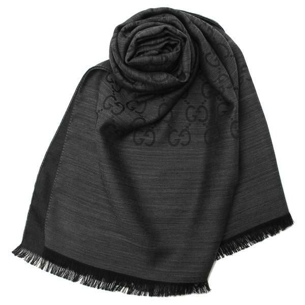 グッチ スカーフ バンダナ ストール ブラック レディース GUCCI 165904