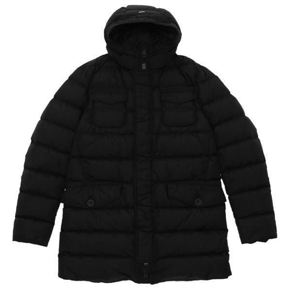 ヘルノ ダウンジャケット コート ブラック メンズ HERNO PI0191U