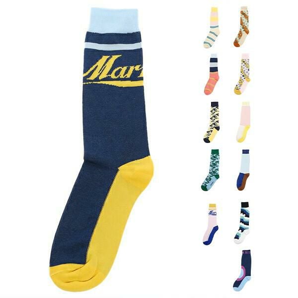 マルニ 靴下 ソックス ブルー マルチ レディース MARNI | AXES