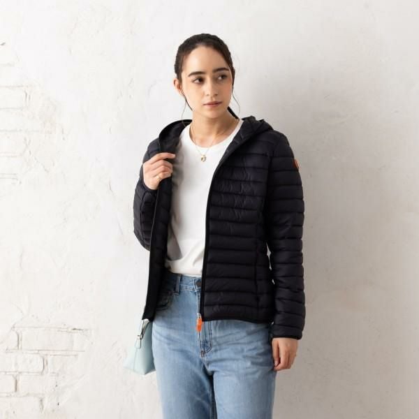 セーブザダック ダウンジャケット コート リーゼ ブラック レディース