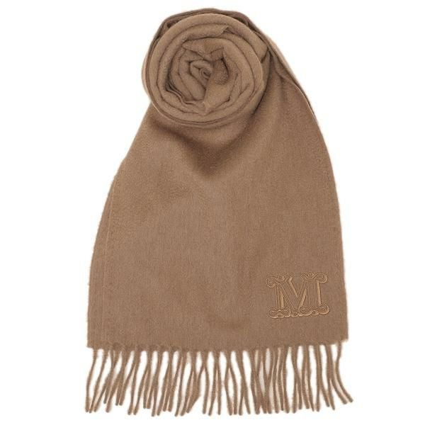 Max Mara エス マックスマーラ キャメルマフラー キャメルブラウン WKCLARA  001 イタリア正規品 新品 Max Mara（マックスマーラ） エス キャメルマフラー キャメルブラウン