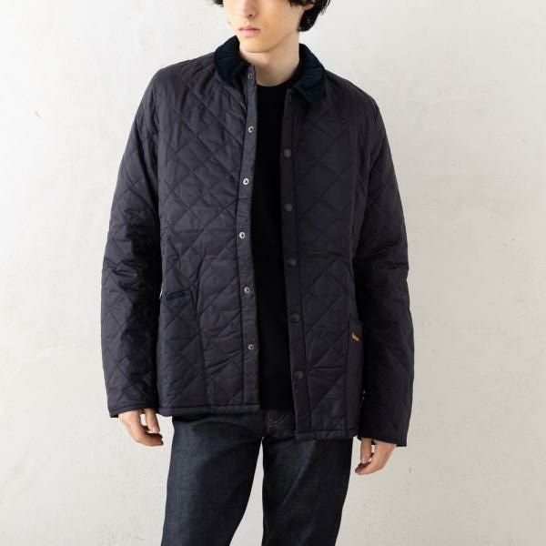 バブアー ジャケット キルティングブルゾン ネイビー メンズ Barbour