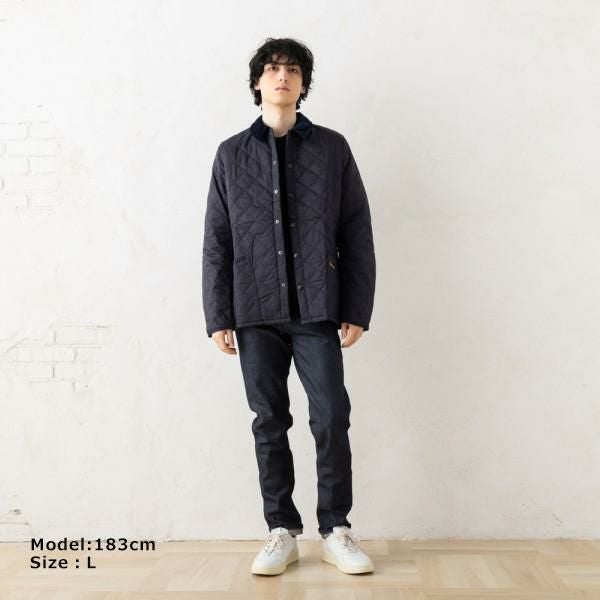 バブアー ジャケット キルティングブルゾン ネイビー メンズ Barbour