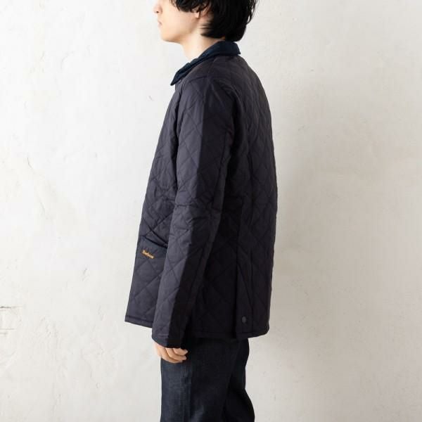 バブアー ジャケット キルティングブルゾン ネイビー メンズ Barbour