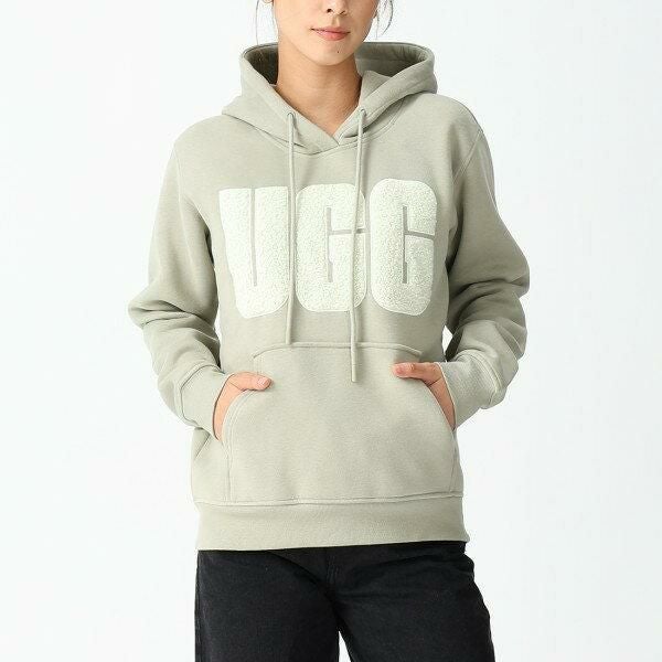 UGG パーカー アグ レディース レイ フーディー Rey UGGfluff Logo