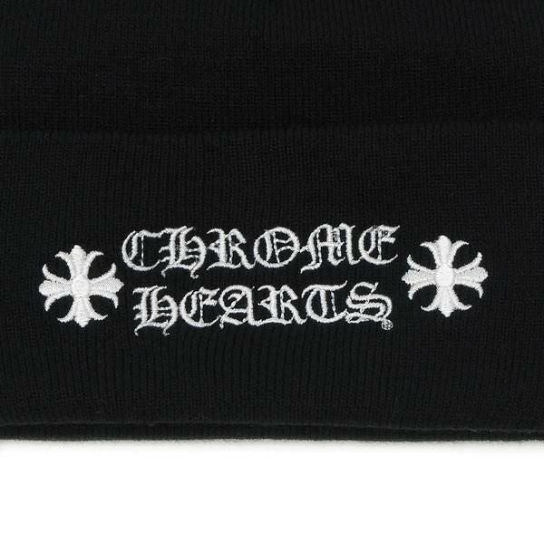 指スケ好きさん専用CHROME HEARTS ロゴ刺繍ブラックキャップ クロムハーツ(CHROME HEARTS)クロムハーツ CHロゴ刺繍 キャップ 帽子