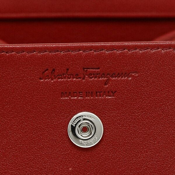 フェラガモ コインケース メンズ Salvatore Ferragamo 66A137 0688857 007 ブラック レッド 詳細画像
