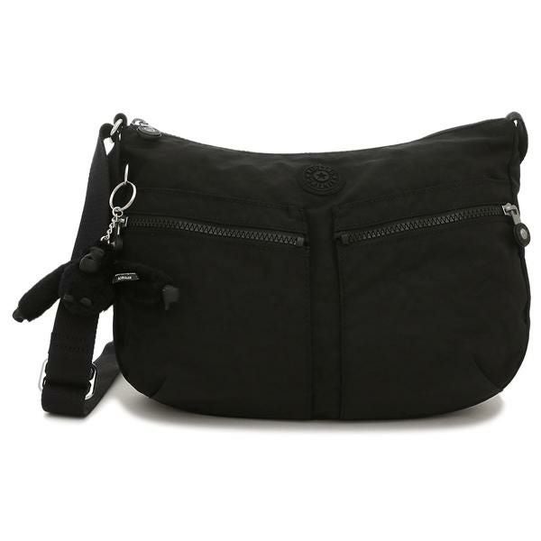 s25g-A413k【中古】Kipling キプリング　IZELLAH イゼラー　ショルダーバッグ　K02144　ブラック キプリング kipling バッグ ショルダーバッグ 肩掛けバッグ 斜めがけ