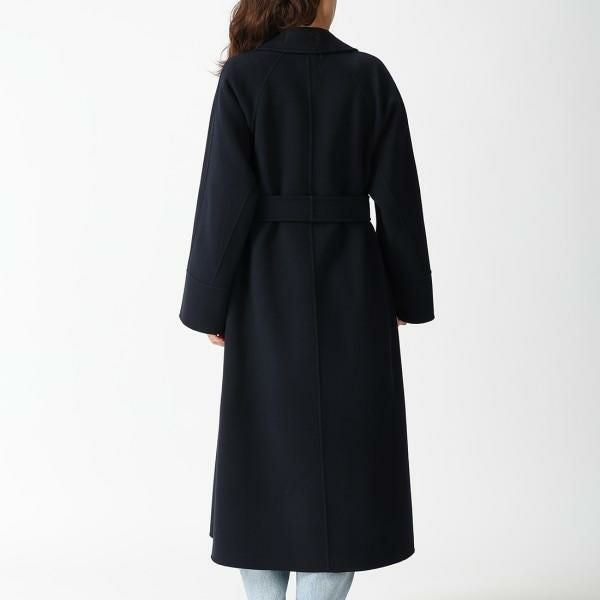 ’S Max Mara/マックスマーラ/ダークネイビー フード付きウールコート Max Mara（マックスマーラ） コート アガタ ネイビー レディース Max