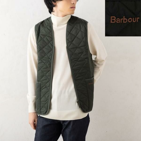 破格 Barbour ダウンベスト ダークグリーン 38 バブアー ダウンベスト ダウンジャケット コート キルティングライナー
