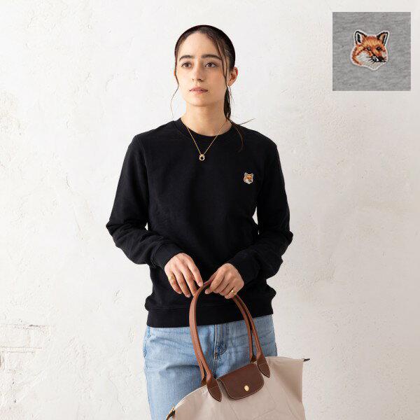 MAISON KITSUNE メゾンキツネ　スウェットMサイズ メゾンキツネ スウェット フォックスヘッド パッチ レディース MAISON