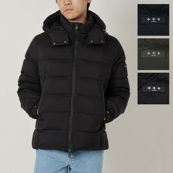 タトラス ダウンジャケット コート ポリテアマ ブラック レディース