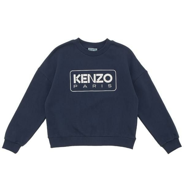 ケンゾー スウェット 子供服 ネイビー ホワイト ボーイズ KENZO K60693