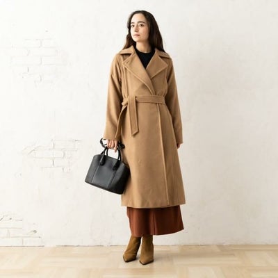 極美品✨】Max Mara キャメル100%ロング コートマニュエラ ベルト付 