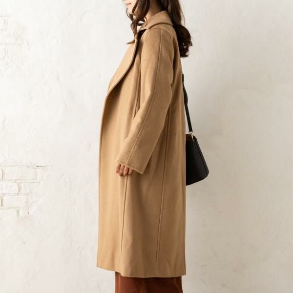 マックスマーラ コート マニュエラ ベルト付き ブラウン レディース