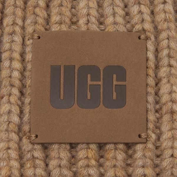 【新品未使用】UGG チャンキーリブビーニー キャメル ニット帽 UGG（アグ） ニット帽 レディース メンズ チャンキー ニットキャップ