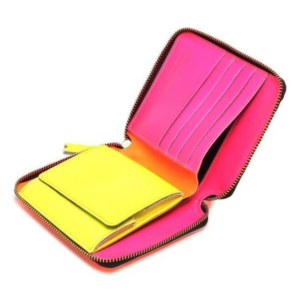 Super fluo ピンク コム デ ギャルソン財布 COMME des GARCONS SUPER