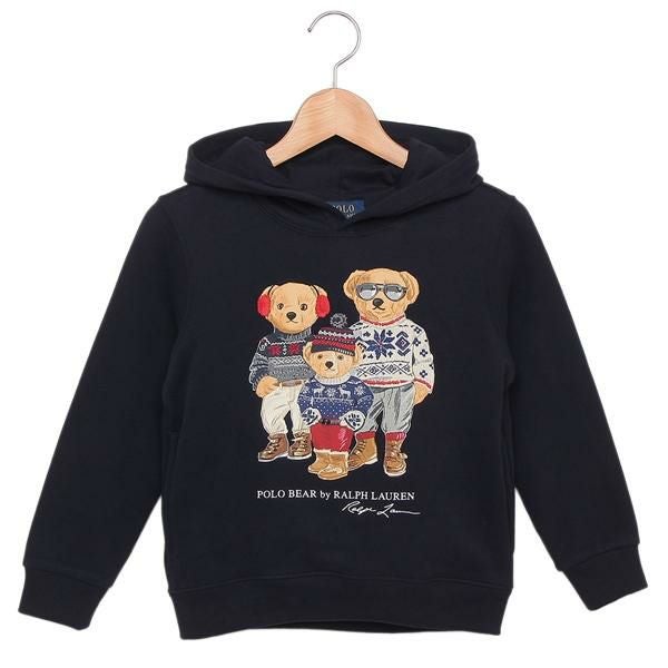 ポロラルフローレン 子供服 マジックフリースフーディー ネイビー