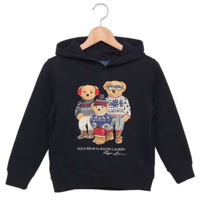 ポロラルフローレン 子供服 マジックフリースフーディー ネイビー