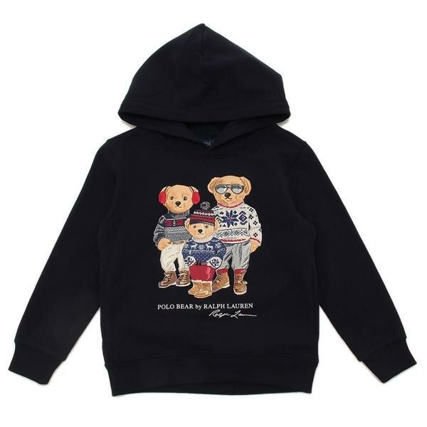 ポロラルフローレン 子供服 マジックフリースフーディー ネイビー