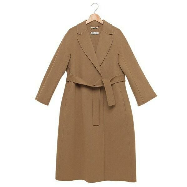 新品タグ付【'S MAX MARA】38希少モカ　ESTURIAクチートアマーノ マックスマーラ コート エスチュリア S MAX MARA ブラウン レディース