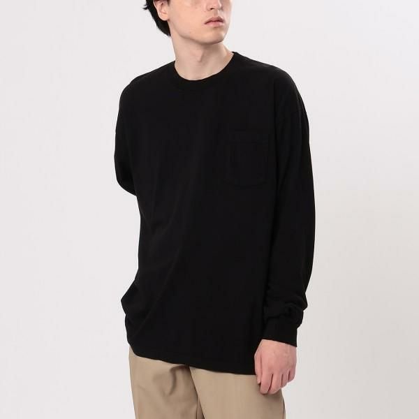 FR2GOLF ブラックロンT サイズL サンプル品 ロサンゼルスアパレル Tシャツ カットソー ロングスリーブポケットT