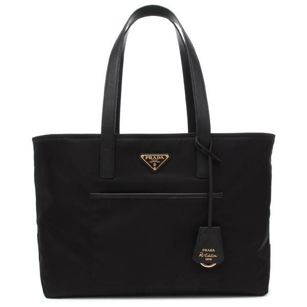 プラダ トートバッグ リナイロン ブラック レディース PRADA 1BG555